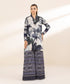 Unstitched Women's Embroidered Lawn Black Two Piece Suit